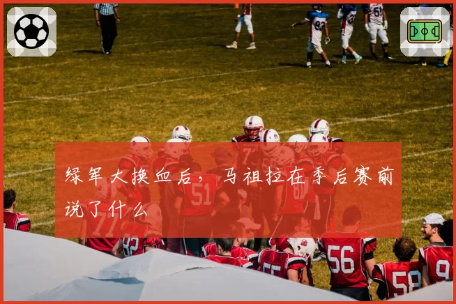 绿军大换血后,马祖拉在季后赛前说了什么
